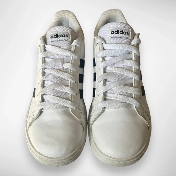 ADIDAS Women's Grand Court 2.0 White And Black Sneakers Size 4 | EUC - Picture 6 of 9